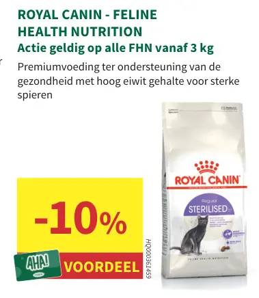 Promotie: Feline health nutrition