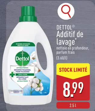 Offre: Additif de lavage