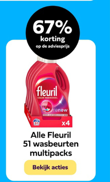 Aanbieding: Fleuril COLOR WASMIDDEL renew 51 wasbeurten m