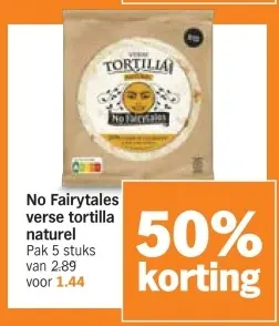 Aanbieding: No Fairytales verse tortilla naturel