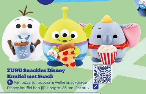 Aanbieding: ZURU Snackles Disney Knuffel met Snack