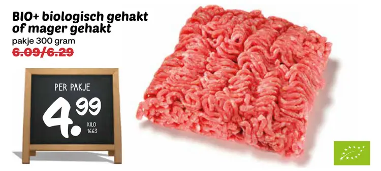 Aanbieding: Biologisch gehakt of mager gehakt