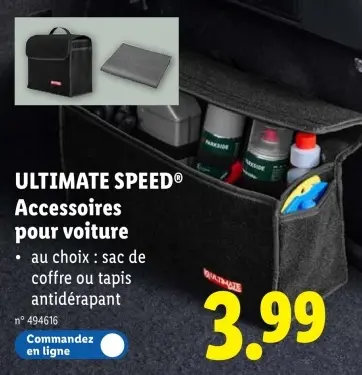 Offre: Accessoires pour voiture