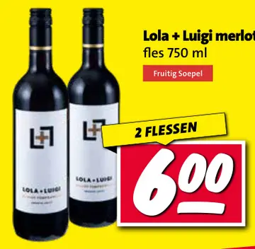 Aanbieding: Lola + Luigi merlot