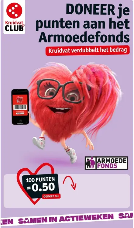 Aanbieding: Doneer je punten aan het Armoedefonds