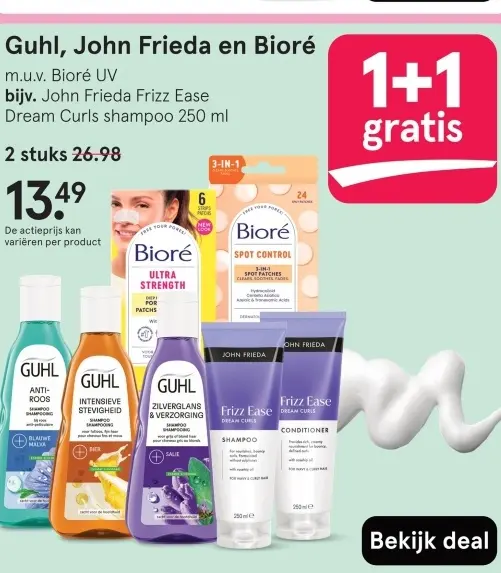 Aanbieding: Guhl, John Frieda en Bioré
