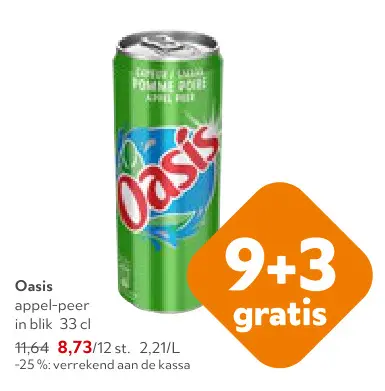 Promotie: Oasis appel-peer