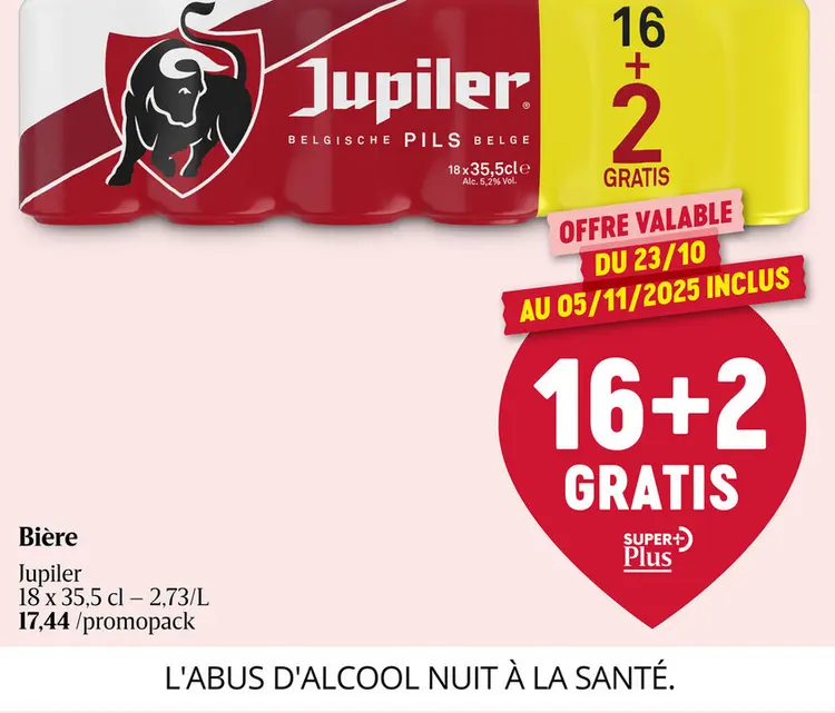 Offre: Bière Jupiler