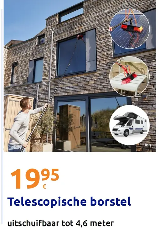Promotie: Telescopische borstel