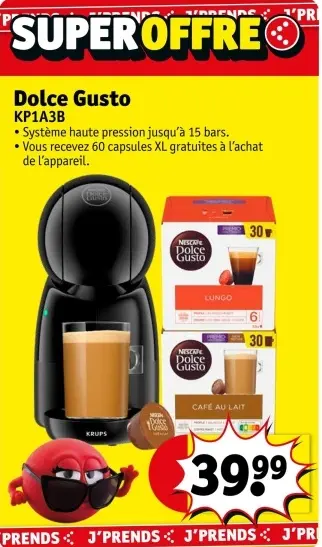 Offre: Dolce Gusto KP1A3B