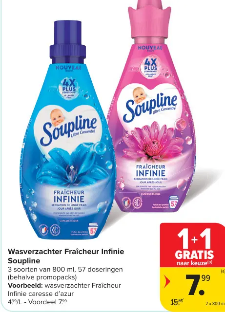 Promotie: Wasverzachter Fraîcheur Infinie