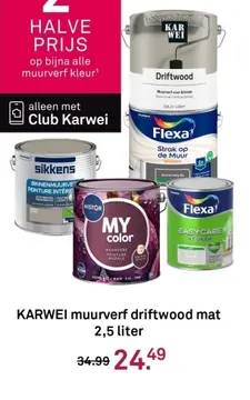 Aanbieding: Muurverf driftwood mat