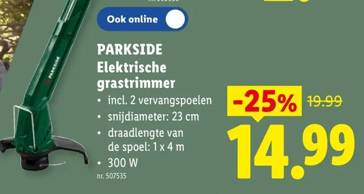 Promotie: PARKSIDE Elektrische grastrimmer