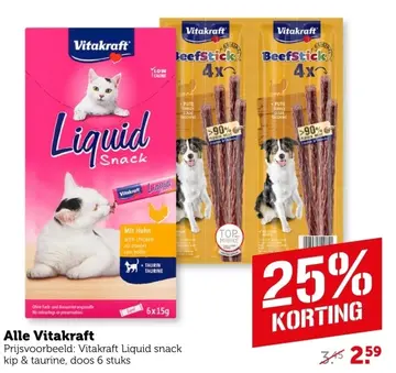 Aanbieding: Vitakraft Liquid snack