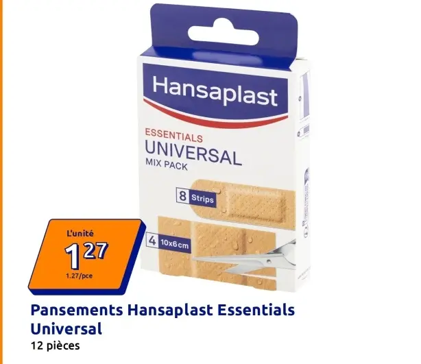 Offre: Pansements Hansaplast Essentials Universal
