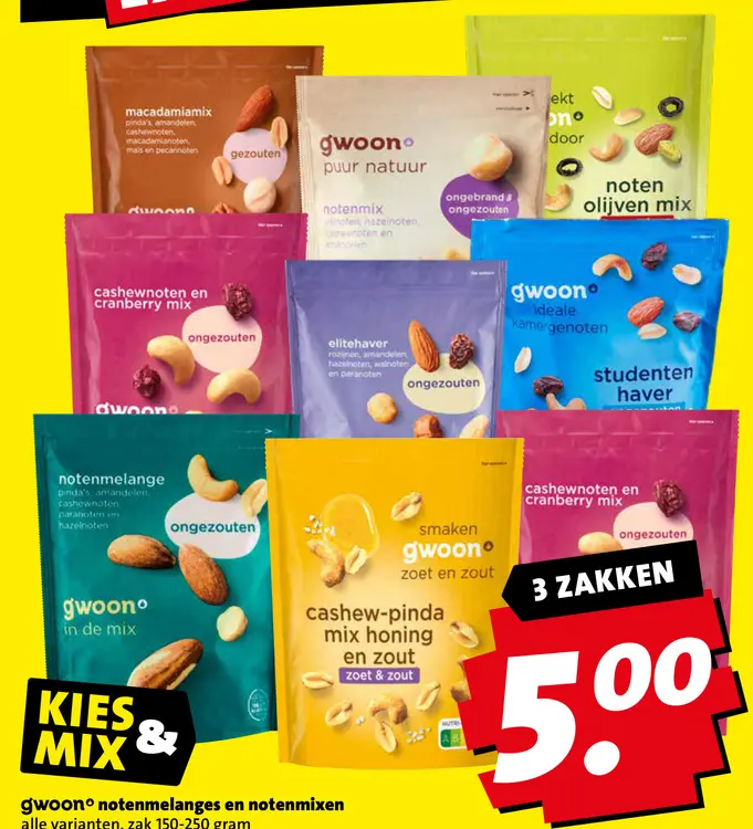 Aanbieding: notenmelanges en notenmixen