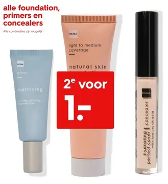 Aanbieding: foundation, primers en concealers