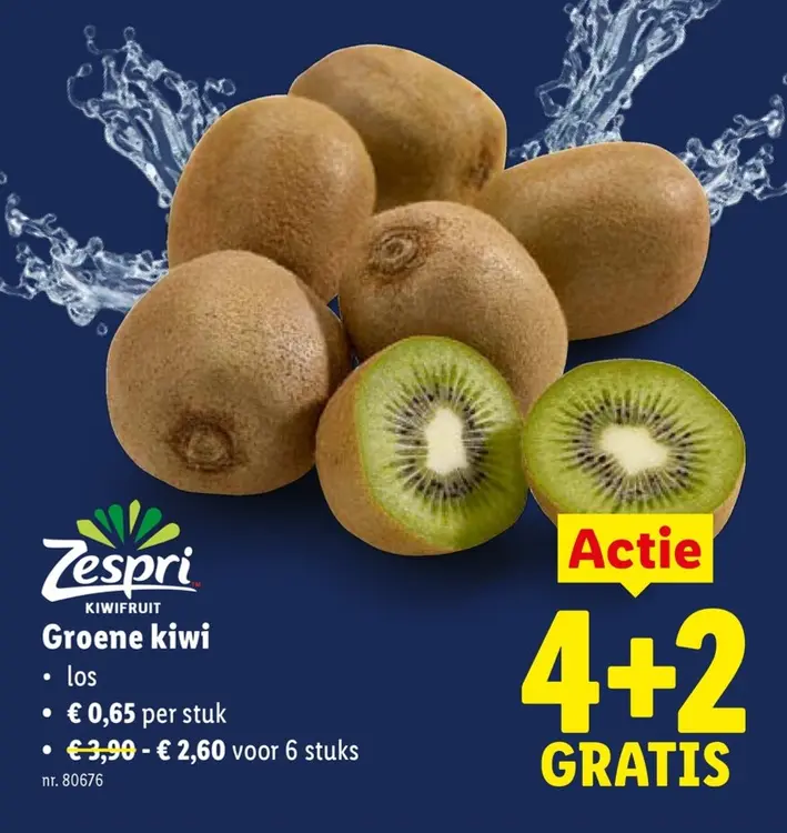 Promotie: Groene kiwi