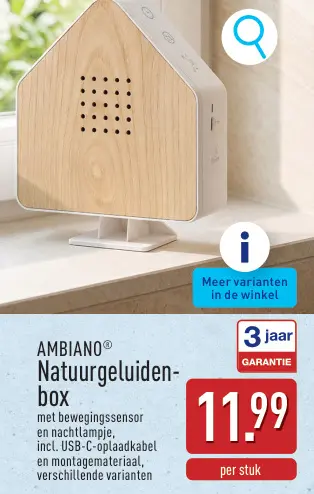 Promotie: AMBIANO® Natuurgeluidenbox