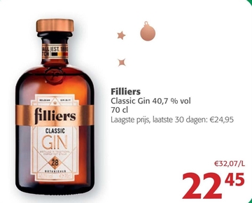 Aanbieding: Filliers Classic Gin