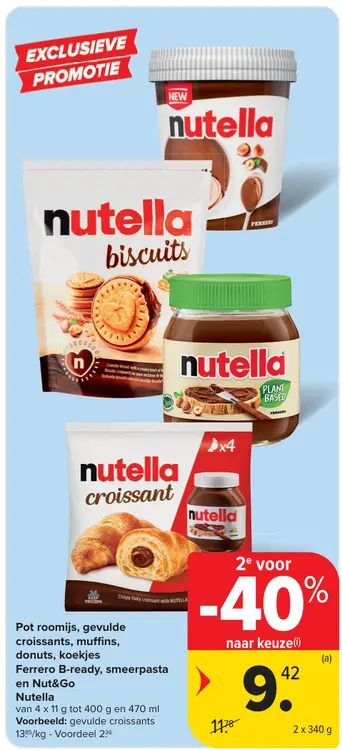 Promotie: Pot roomijs, gevulde croissants, muffins, donuts en meer