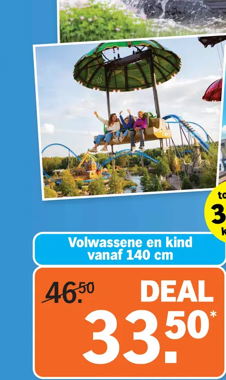 Aanbieding: Toverland ticket Volwassene en kind