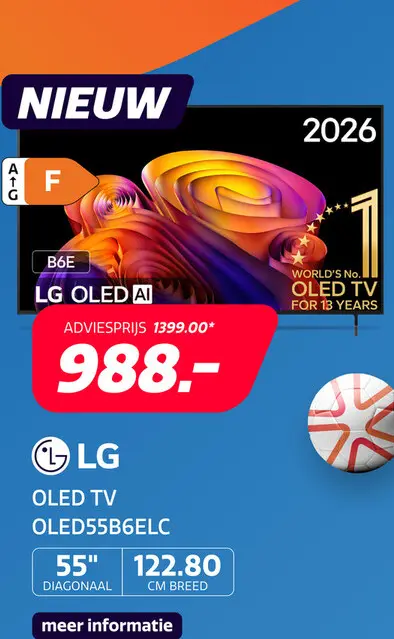Aanbieding: LG OLED 4K 55" B6E (2026)
