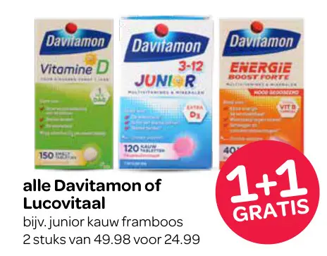 Aanbieding: alle Davitamon of Lucovitaal