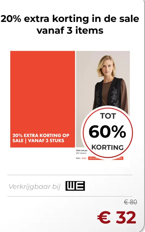 Aanbieding: Gilet met pailletten