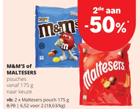 Promotie: M&M'S of MALTESERS