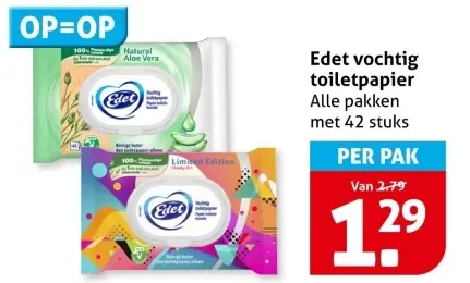 Aanbieding: Vochtig toiletpapier