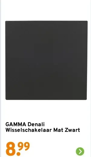Aanbieding: Denali Wisselschakelaar Mat Zwart