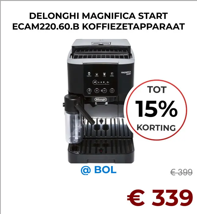 Aanbieding: Magnifica start ecam220.60.b koffiezetapparaat
