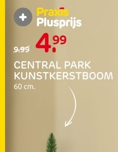 Aanbieding: CENTRAL PARK KUNSTKERSTBOOM