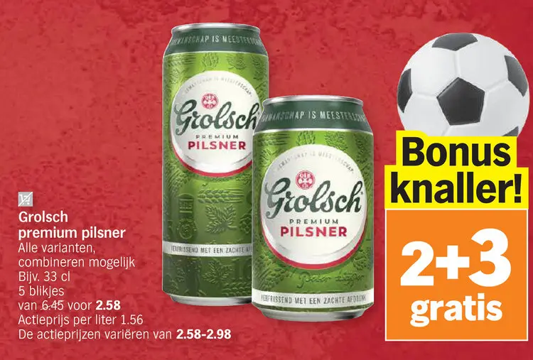 Promotie: Grolsch premium pilsner
