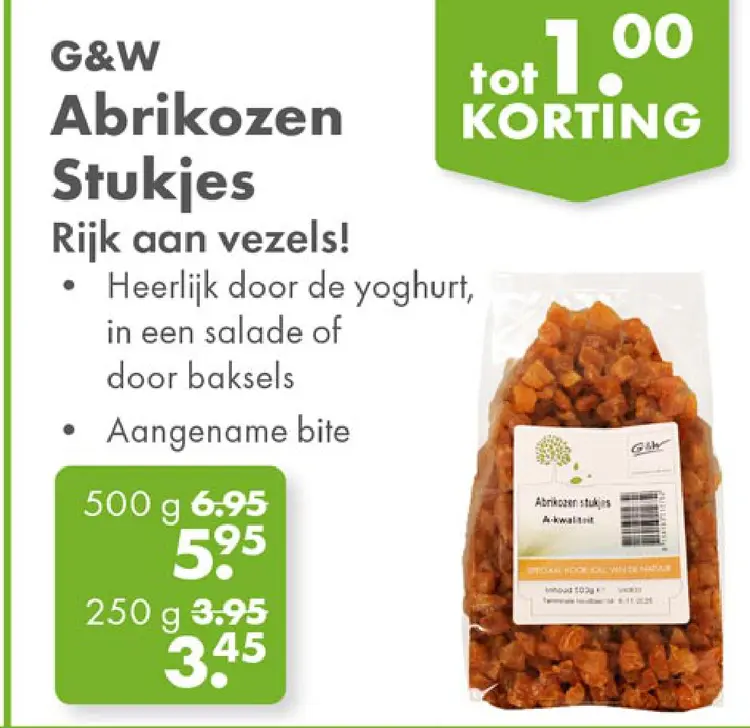 Aanbieding: Abrikozen Stukjes