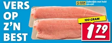 Aanbieding: Zalmzijde met huid