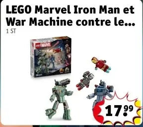 Offre: LEGO Marvel Iron Man et War Machine contre les drones de hammer
