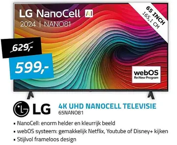 Aanbieding: LG NanoCell 4K UHD TELEVISIE