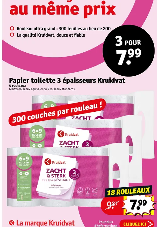 Offre: Papier toilette