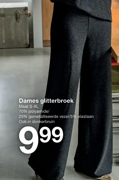 Promotie: Dames glitterbroek