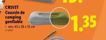 Offre: Coussin de camping gonflable