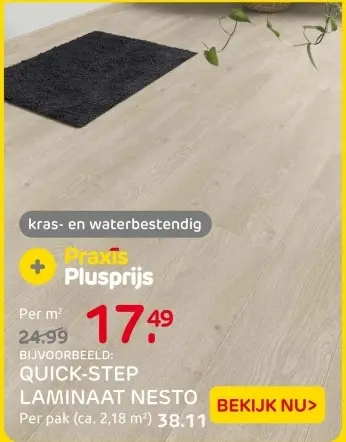 Aanbieding: Quick-step laminaat nesto