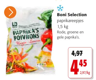 Promotie: paprikareepjes