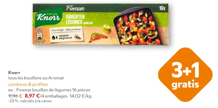 Offre: Finesse bouillon de légumes