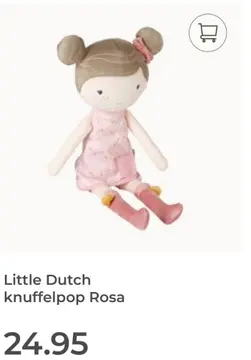 Aanbieding: Little Dutch knuffelpop Rosa