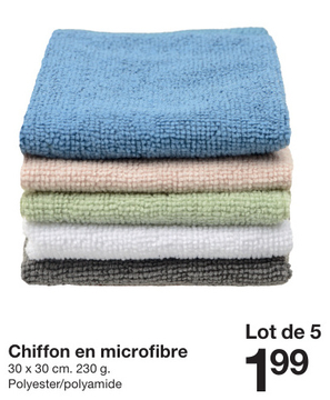 Offre: Chiffon en microfibre