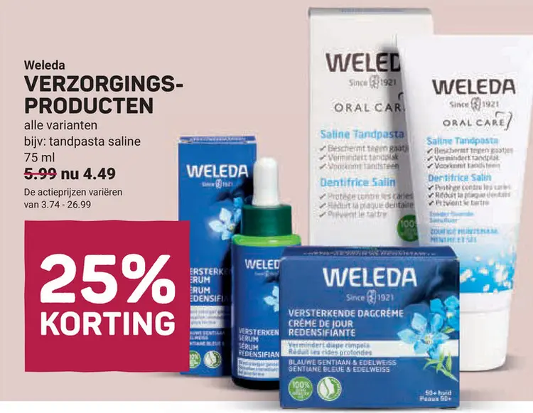 Aanbieding: Verzorgings-producten