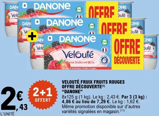 Offre: Velouté fruix fruits rouges