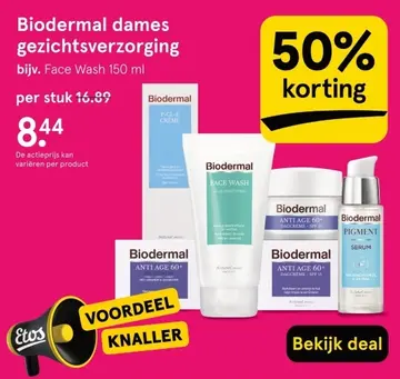 Aanbieding: Biodermal dames gezichtsverzorging